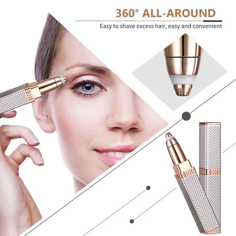 2 In 1 Facial Epilator, New Electric Eyebrow Trimmer, Portable Hair Remover, Painless Shaver for Women Bod, Facial Eyebrow Trimmer, USB Rechargeable Hair Shaving Device 2 In 1 Facial Epilator, New Electric Eyebrow Trimmer, Portable Hair Remover, Painless Shaver for Women Bod, Facial Eyebrow Trimmer, USB Rechargeable Hair Shaving Device
